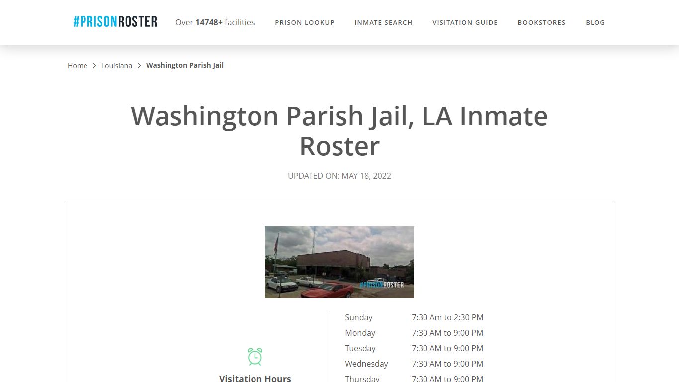 Washington Parish Jail, LA Inmate Roster